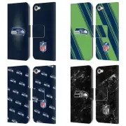 NFL SEATTLE SEAHAWKS ARTWORK LEATHER BOOK WALLET CASE FOR APPLE iPOD TOUCH MP3