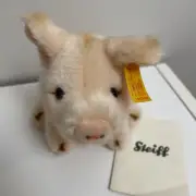 STEIFF Sissi Pig Piglet Plush Stuffed Toy 4.5" tall New with all tags EAN 105340