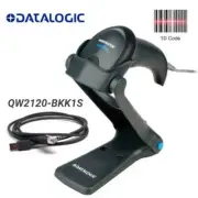 Datalogic QuickScan QW2120-BKK1S 1D imager Barcode Scanner w Stand & USB Cable