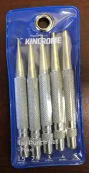Kincrome Nail Punch Set 5 Piece Chrome Vanadium Steel Hardened - K9479
