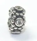 New Authentic Pandora Charm Her Majesty Clear spacer slide bead 791122CZ