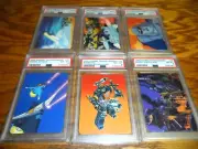6 LOT 1985 Hasbro Transformer Series 1 BOMBSHELL #114 AUTOBOT #143 PSA 8 NM MINT