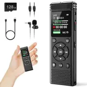 136GB Digital Voice Recorder with Playback9000 Hours Audio Recording DeviceVo...