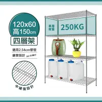 在飛比找Yahoo!奇摩拍賣優惠-【中補強設計｜耐重款250KG】120x60x150H 四層