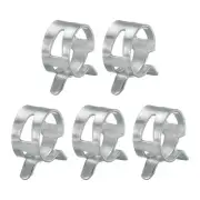 5PCS Spring Hose Clamp 13mm Dia Iron Band Type Low Pressure Air Clip for Pipe