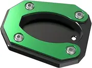 YUANQIAN Motorcycle Kickstand Side Stand Extension Compatible With Ninja 400 Z400 2018-2024 Ninja 250 Z250 2018-2025-Green