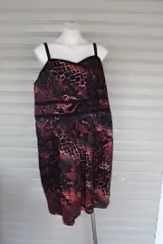 XB 28) BNWT PLUS SIZE XL (22) CITY CHIC RAINBOW SERPENT ANIMAL PRINT DRESS $139