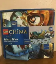 NIP Lego Legends of Chima Twin Micro Mink Fitted Sheet Pillowcase 2 pc