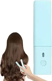 1 set Flat Iron - Curling Flat Iron, Usb Powered Curling Iron for Short Hair | Small Travel Curling Iron, 2 in 1 Voltage Curling Wand, Portable Hair Curler for Curly Hair Straighten Travel Dorm