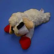 Multipet Lamb Chop Plush Dog Toy with Squeaker, 10 in