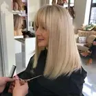 Bob Human Hair Wig with Bangs for Women Ombre Blonde None Lace Wig