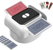 Outarsi Card Shuffler, One-Press AUTO/Manual Mode, Rechargeable Automatic Card Shuffler, Portable Card Shuffler 1-2 Decks, Electric Shuffling Machine for Skip Bo, Phase 10, Blackjack, Poker, UNO