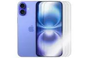 3pcs Tempered Glass Screen Protector Guard for Apple iPhone 16 PLUS Front Bulk