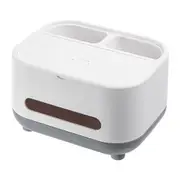Tissue Box Cover Holder with Storage Napkin Tissue Box Multi-Function Tissue Box