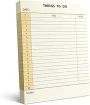300 Sheets Daily to do List Notepad Notebook Library Card to do Planner Checklist Memo Writing Pad Schedule Note Pad Reminder Office Planning Homework Pad for Task, 6" x 8" (Things To do)