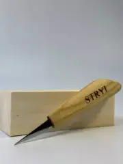 Wood carving knife, Hand forged knife, Fixed blade knife Wood working tool STRYI