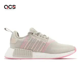 adidas 休閒鞋 NMD R1 W 女鞋 米白 奶茶 粉紅 Boost 愛迪達 GW9473