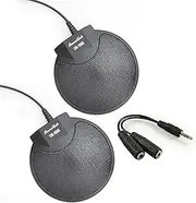 Sound Tech CM-1000 (Pack of 2) Table Top Conference Meeting Microphone with Omni-Directional Stereo 3.5mm Plug & Audio Spliter
