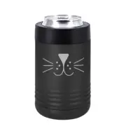 Can Bottle Cooler Insulated Drink Holder Cat Face Whiskers