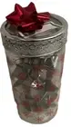 Snowflake Clear Cookie Jar 9 Cookie Stainless Cutters Personal Or Gift Tag Now