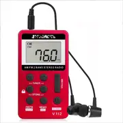 Retekess V112 Digital Radio Stereo 1.5 Inch LCD Display Handheld Mini Portable AM/FM Pocket Radio for Hiking