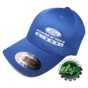 Ford Powerstroke hat ball cap fitted flex fit flexfit stretch blue s/m