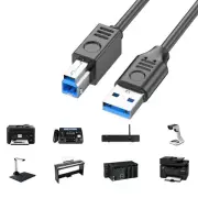 Superior USB3.0 Cable USB to B Cable for 5Gbps Data Syncing Commercial Setups