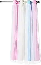 NICETOWN Blackout Curtains for Girls Bedroom Kids Rainbow Curtains Cute Window Curtains Drapes for Living Room Princess Star Cut Out Curtains for Nursery, 2 PCs, Pink Grey, 52W x 63L