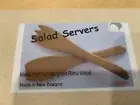 New Zealand Rimu Salad Servers Brand New in Box