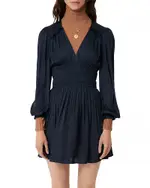Maje Riane Satin Mini Dress