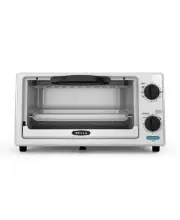 Bella - 4-Slice Toaster Oven - Black/silver