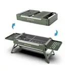 Portable Charcoal Grill, Small Foldable Grills for Travel, Camping Smoker Mini B