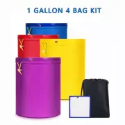 Bubble Hash Bag Herbal Ice Essence Extractor 1 Gallon 4 Bags Filtration Bag