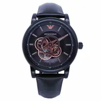 在飛比找樂天市場購物網優惠-ARMANI 環環相扣鏤空造型時尚機械腕錶-黑-AR6001