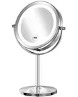 1x/10x Magnifying Lighted Makeup Mirror Double Sided Round Standing 360 Degree