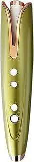 YJYJ Auto Hair Curler Automatic Curling Iron Wand with 4 Temps & Timer Settings Curling Iron with Dual Voltage Auto Shut-Off Fast Heating Spin Iron for Hair Styling,Green