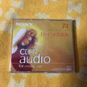 Sony CD-R Audio - CRM74CRY Ginger Yellow - Music CD-R Blank Recordable Disc NEW