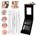 6Pcs Blackhead Kit Popper Remover Tool Extractor Whitehead Pimple Spot Comedone