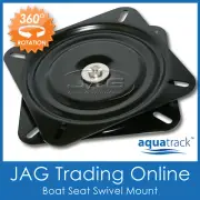 1 x AQUATRACK MARINE BOAT SEAT SWIVEL BASE MOUNT - Heavy Duty EDC Coated