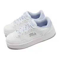 在飛比找PChome24h購物優惠-Fila 斐樂 休閒鞋 Court Trend 女鞋 白 藍