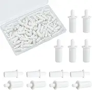[NICENEEDED] 100 PCS Shutter Repair Pins, Spring Loaded Replacement Repair Pins, White Plastic Plantation Shutter Louvers Staples for Windows Tools Supplies