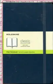 Moleskine Classic Collection Soft Cover Plain Notebook Large Saphire Blue NEW