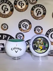 Custom "CHRISTIAN WATSON" Auto Golf Ball Shot Glass - Hollowed Golf Ball