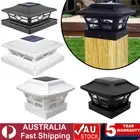 LED Solar Post Cap Lamp Waterproof Outdoor Deck Light Garden Patio Fence Decor