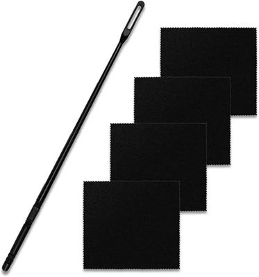 Flute Cleaning Kit Flute Cleaning Rod with 4pcs Flute Cleaning Cloth Flute