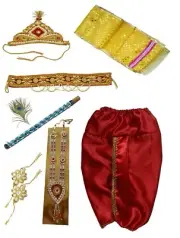 Little Krishna Dhoti Dupatta Set - (For 18 - 24 Months kids)