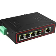 DIEWU Industrial Grade Ethernet Switch DIN Rail 5 Ports10/100M RJ45 VLAN Network