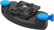 Camera Quick Release Clip - Camera Clip - Quick Detach Belt - Photography Mount Clip - Aluminum Alloy Waist Buckle Accessories - for DSLR Camera (Blue)
