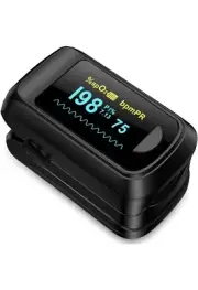 Fingertip Pulse Oximeter Blood Oxygen Monitor Pulse Ox, Heart Rate and Fast Spo2