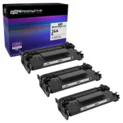 SPEEDY 3PK Replacement HP 26A CF226A Black Toner for LaserJet Pro M402d M426dw